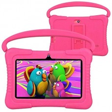 Foren-Tek Kids Tablet, 7 Inch Android 9.0 Tablet for Kids, 2GB +32GB, Kid Mode Pre-Installed, WiFi Android Tablet, Kid-Proof Case pink