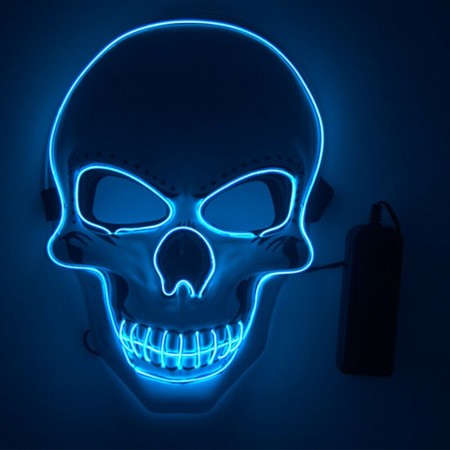 Tagital Halloween Mask LED Light Up Funny Masks The Purge Movie Scary Festival Costume