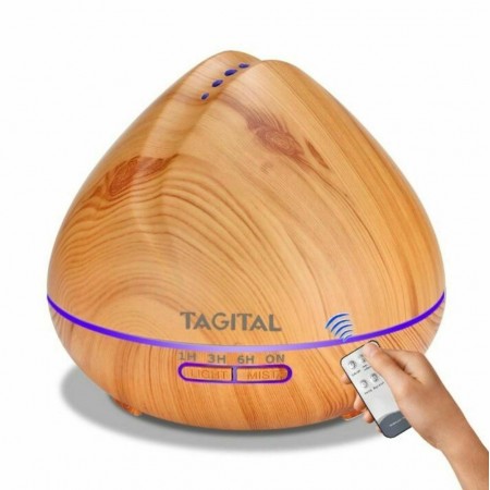 Tagital Essential Oil Diffuser 550ml Ultrasonic Aroma Diffuser Cool Mist Humidifier 7 LED